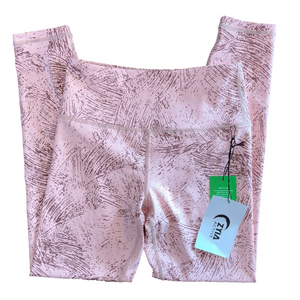 ZYIA Pink Etching Light N Tight Hi-Rise 7/8 Length Leggings Size 2 Pants